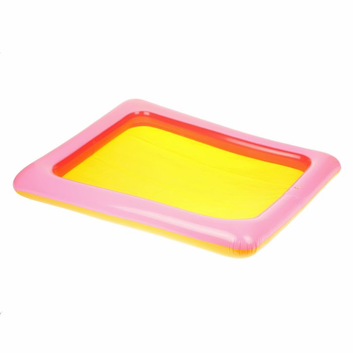 Коврик надувной для игры песком 70*95, цвета МИКС