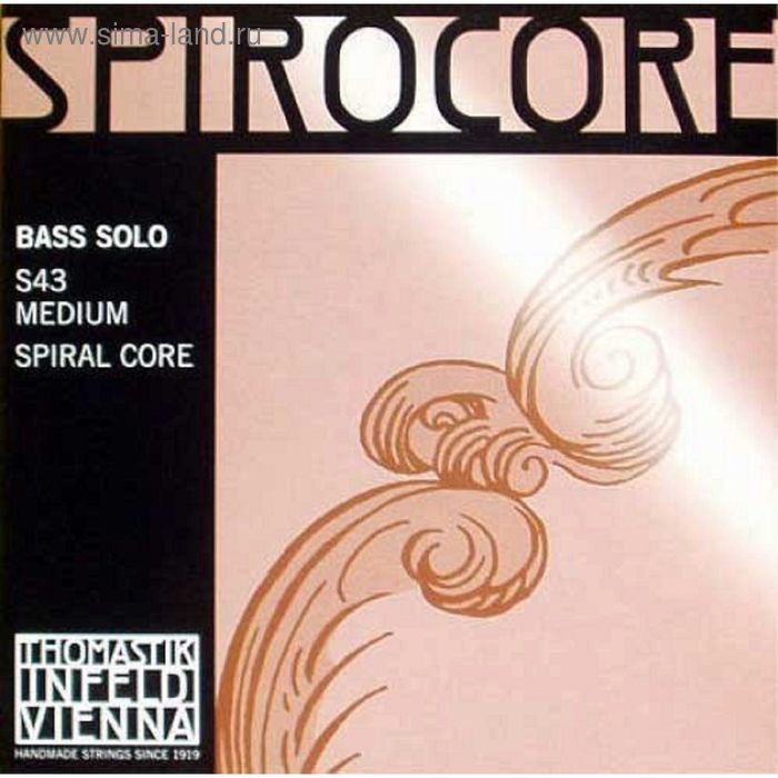Комплект струн для контрабаса Thomastik S43 Spirocore размером 4/4, соло