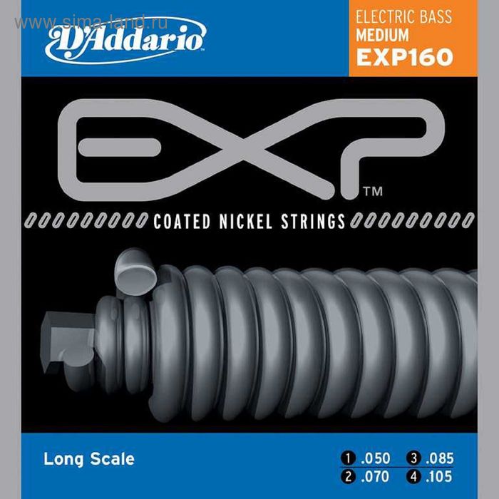 

Комплект струн для бас-гитары D'Addario EXP160 Coated