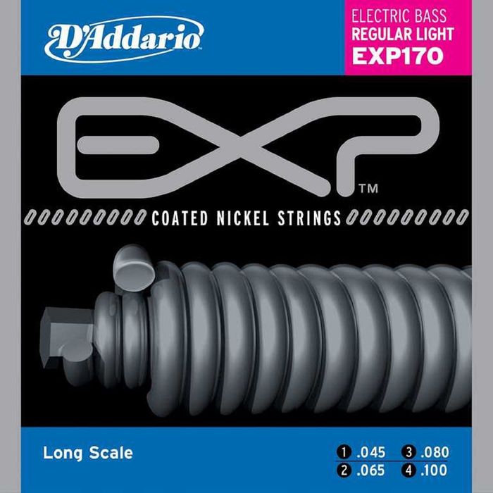Комплект струн для бас-гитары D'Addario EXP170 Coated