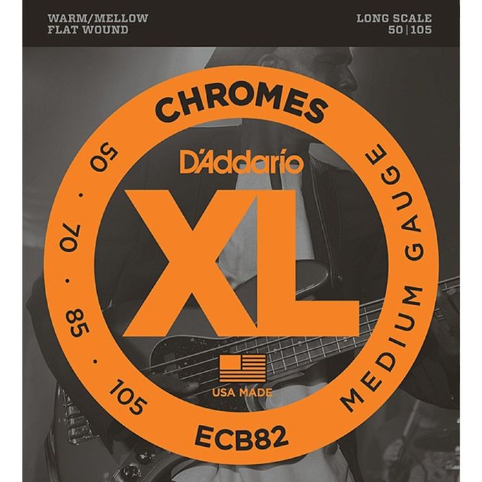 Комплект струн для бас-гитары D'Addario ECB82 Chromes