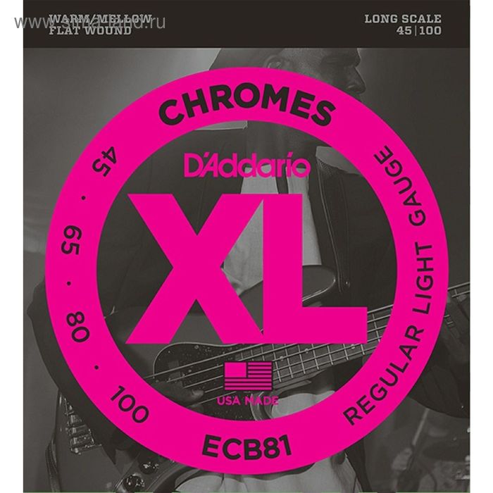 

Комплект струн для бас-гитары D'Addario ECB81 Chromes