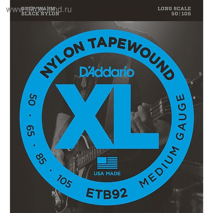 

Комплект струн для бас-гитары D'Addario ETB92 Tapewound