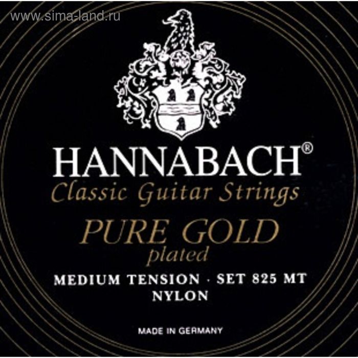 фото Струны для классической гитары hannabach 825mt black pure gold