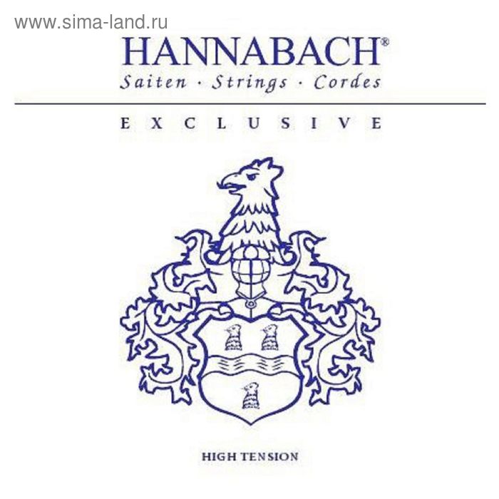 Комплект струн для классической гитары Hannabach EXCLHT Exclusive Blue чехол для классической гитары mezzo mz chgc 3red blue ora