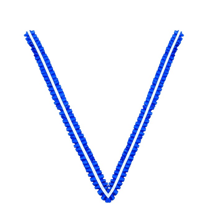 Лента-рюш «Свадьба» на капот, 3 м, синяя