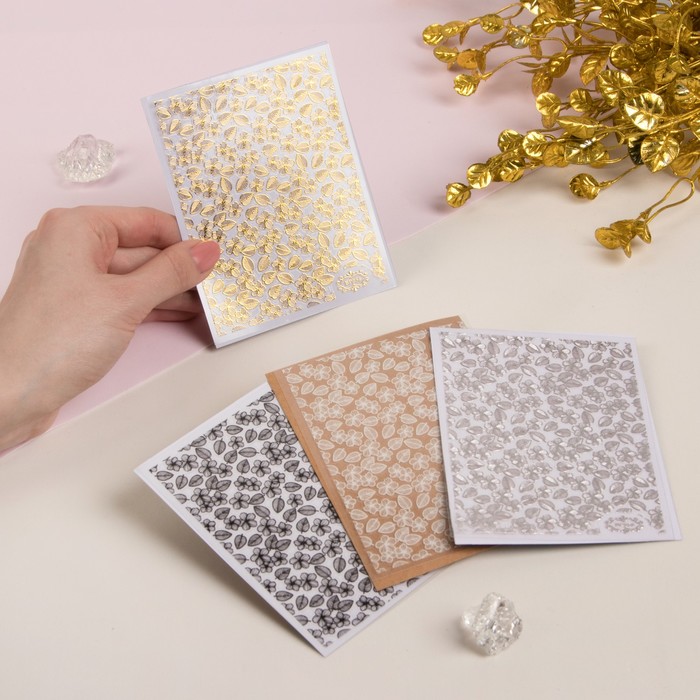 Наклейки для ногтей "Ассорти", цвета МИКС