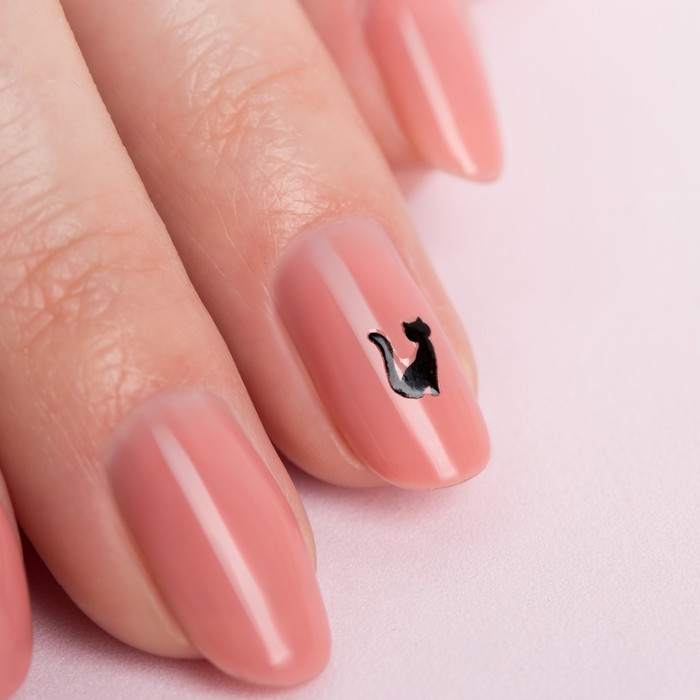 Наклейки для ногтей "Кошки", цвета МИКС