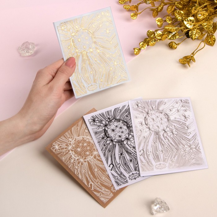 Наклейки для ногтей "Цветы и сердечки", цвета МИКС