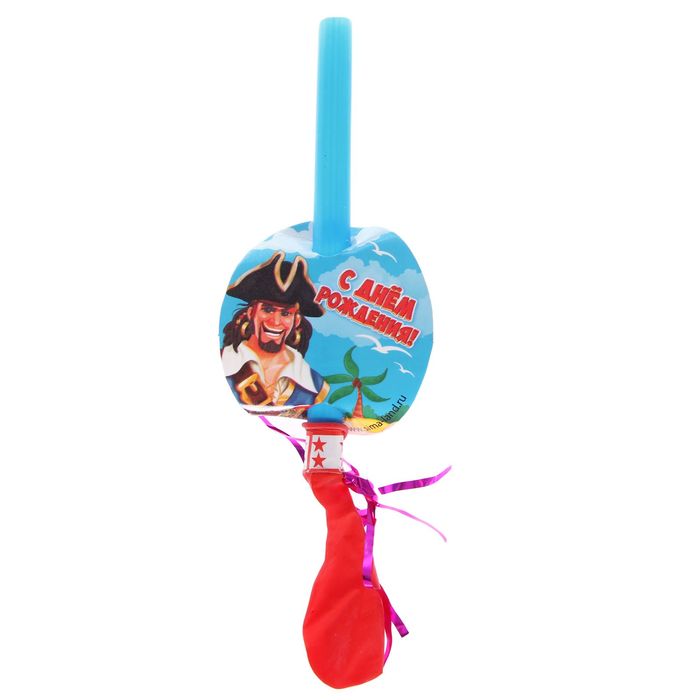 Дудка-свисток "С Днем Рождения"пират