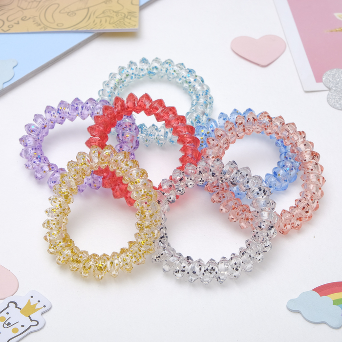 Резинка для волос "Пружинка" мармелад, микс