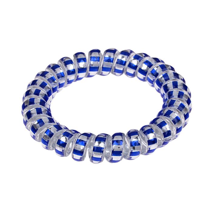 Резинка для волос "Пружинка", полосочки, микс