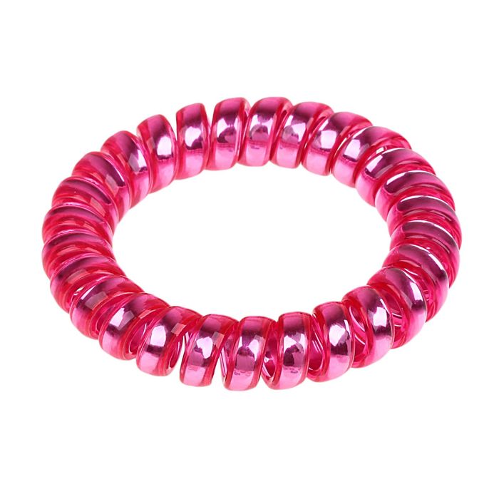 Резинка для волос "Пружинка", металлик, крупная, микс