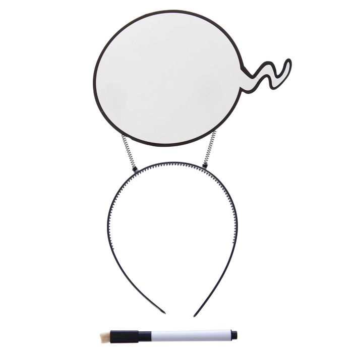 Карнавальный ободок "Идея" с маркером