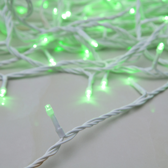 Гирлянда "Метраж" УМС, 10 м, Н.Б., LED-100-24В, б/контр., ЗЕЛЕНЫЙ