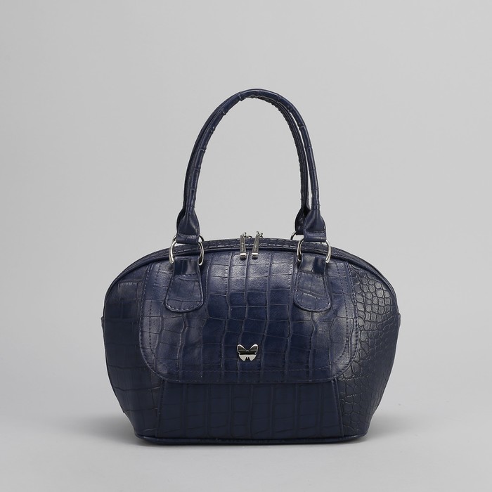 Сумка женская на молнии, 1 отдел, наружный карман, цвет синий