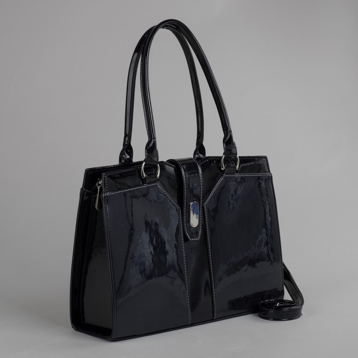 Сумка женская на молнии, 1 отдел, наружный карман, цвет синий