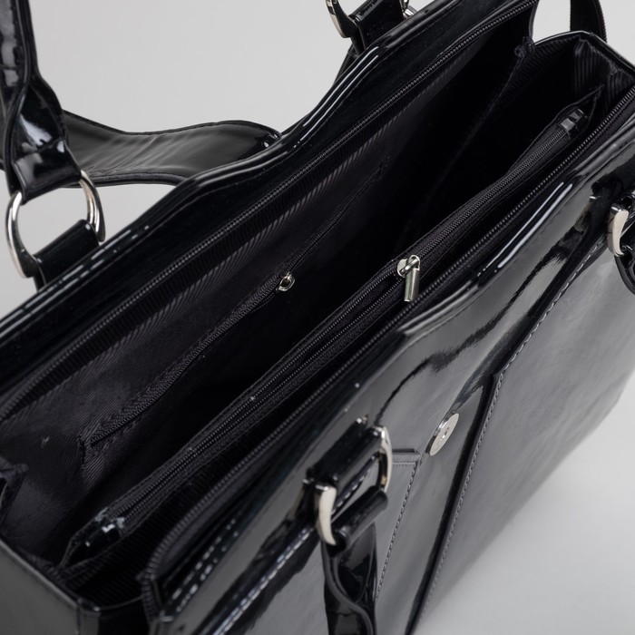 Сумка женская на молнии, 1 отдел, наружный карман, цвет синий