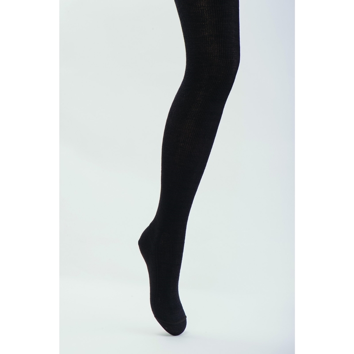 Колготки женские шерстяные С131 черный, рост 170, р-р 23-25