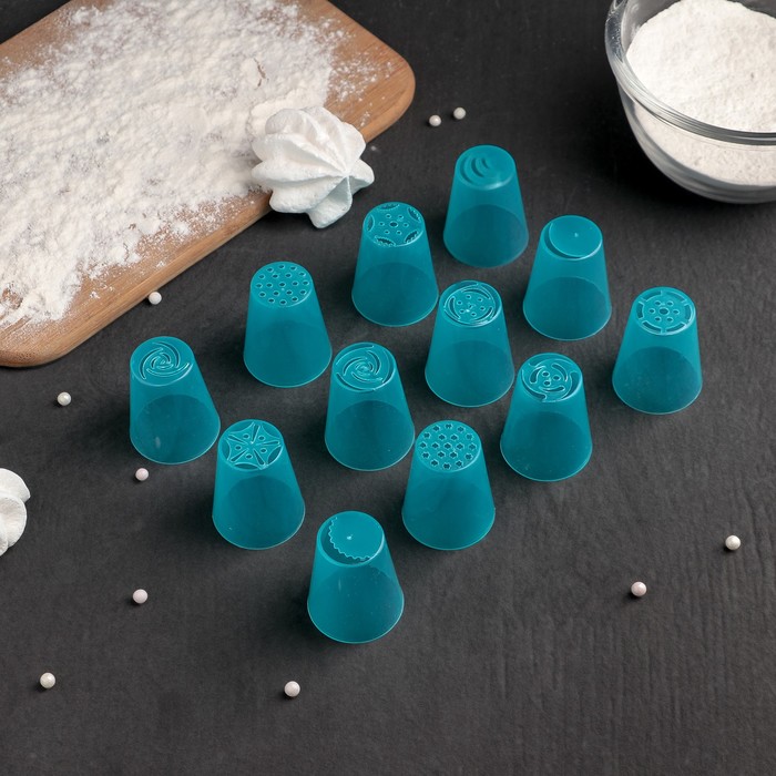 Набор кондитерских насадок "Сладость" 12 шт d=3,5 см