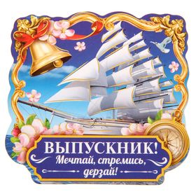 Магнит {amp}quot;Выпускник, мечтай, стремись, дерзай!{amp}quot;