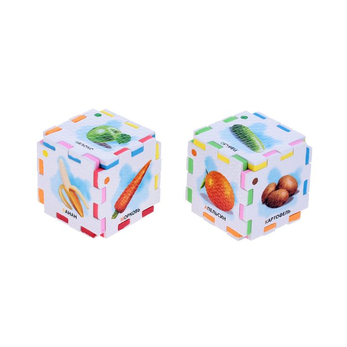 Кубик-Пазл "Цветные ассоциации", 2 кубика