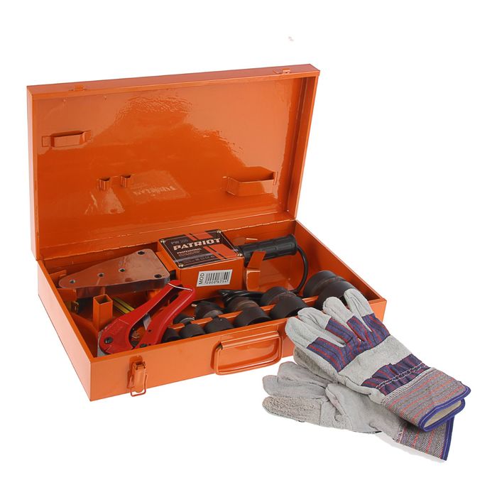 Аппарат для сварки пластиковых труб PATRIOT PW 205, 2000 Вт, 0-300°, 6 насадок