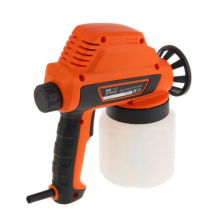 Краскопульт PATRIOT SG 110, электрический, 110 Вт, бачок 0.8 л, сопло 0.8 мм