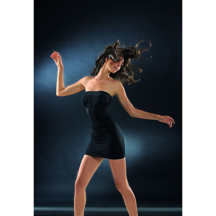 Моделирующее платье CB-TUBINO Control Body gold nero 2-S/M