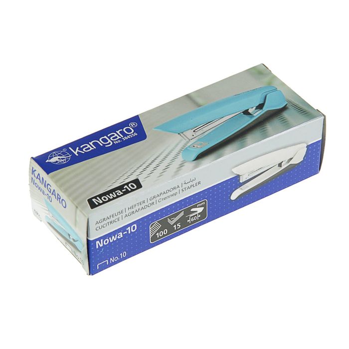 Степлер №10 до 15 листов Nowa-10-Ivory, стальной механизм, бежевый