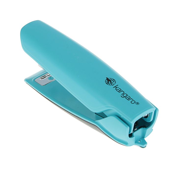 Степлер №10 до 15 листов Nowa-10-Turquoise Blue, стальной механизм, бирюзовый