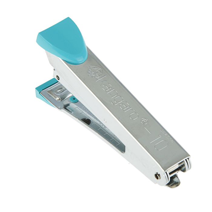 Степлер №10 до 20 листов Tourquoise, стальной механизм, бирюзовый