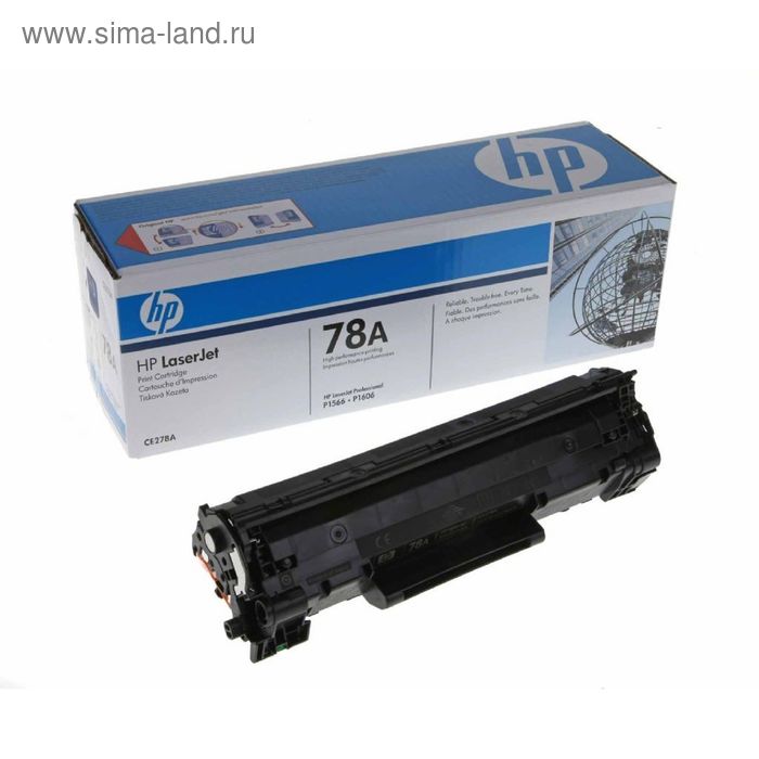 Тонер Картридж HP 78A CE278A черный для HP LJ P1566/P1606w/M1536 (2100стр.) картридж profiline pl ce278a для hp lj pro p1560 p1566 p1600 p1606dn m1536 2100стр