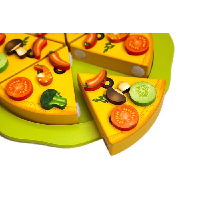 Деревянный конструктор на магнитах Mr. Bigzy "Пицца Мастерица"