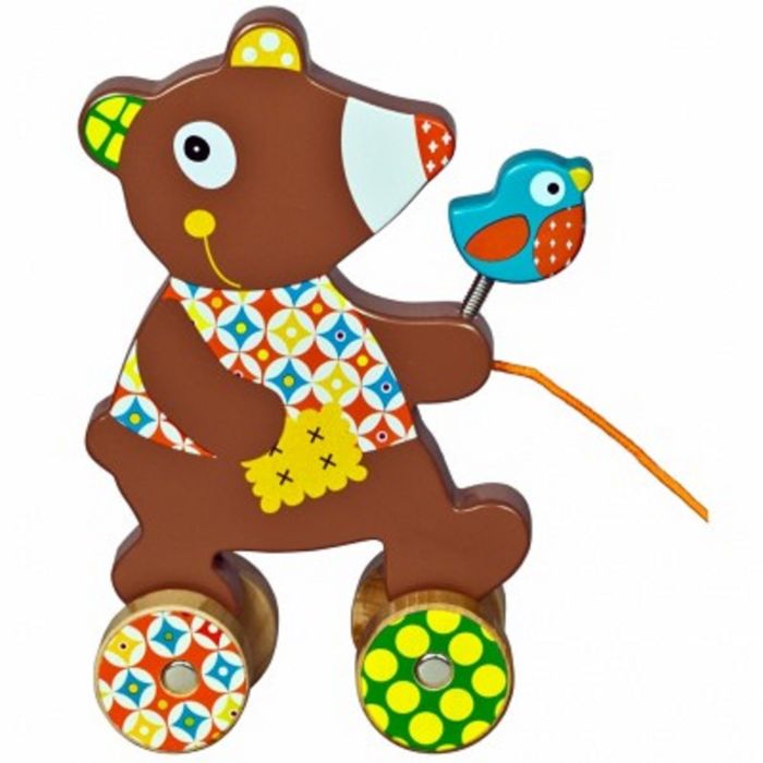 Игрушка-каталка Ebulobo "Мишка", маленькая