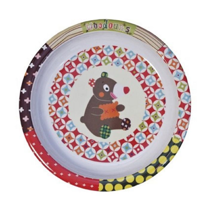 Тарелочка Ebulobo "Мишка"