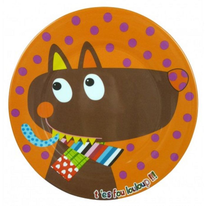 Тарелочка Ebulobo "Волк"