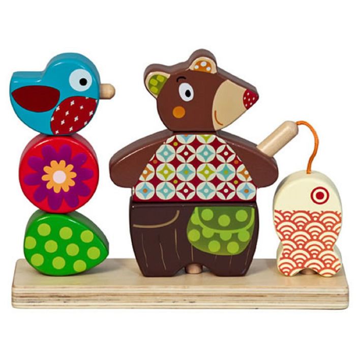 Логическая игрушка "Мишка на рыбалке"