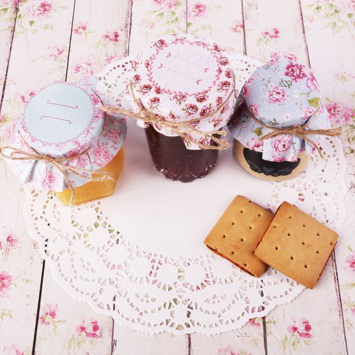 Набор для декорирования банок "Шебби шик", 6 шт.