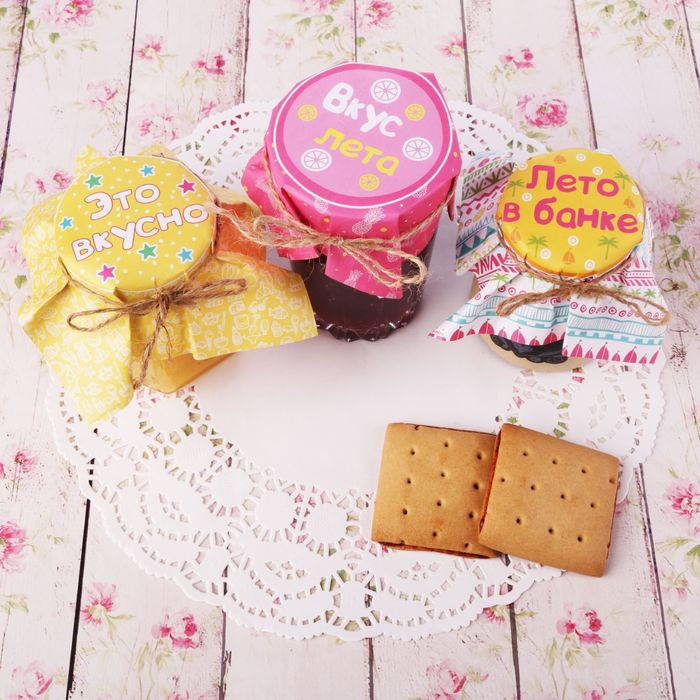 Набор для декорирования банок "Лето в банке", 6 шт.