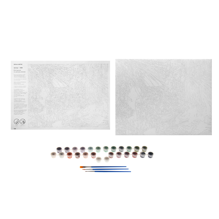 Рисование по номерам "Белка на ветке" 40х50 см