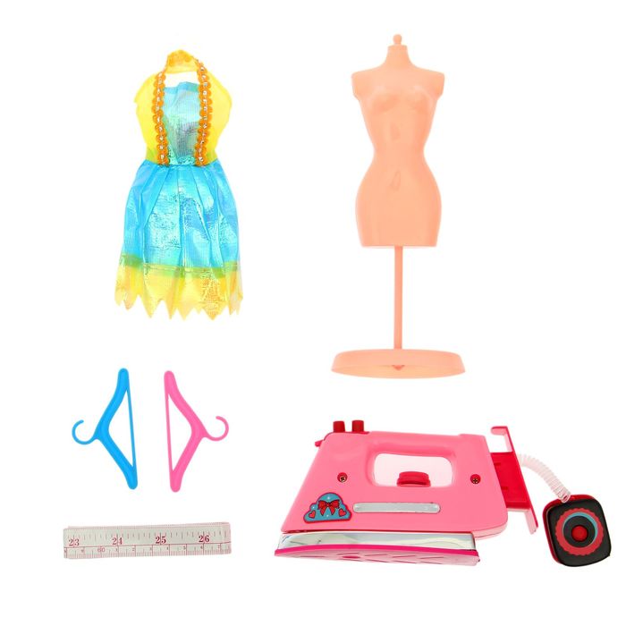 Набор для куклы «Ателье», с утюгом, цвета МИКС