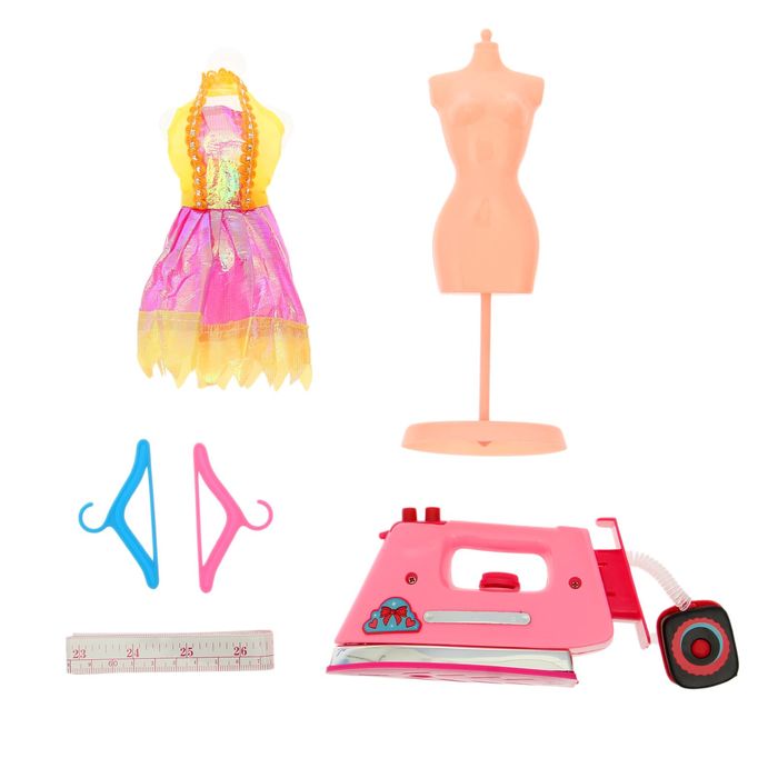 Набор для куклы «Ателье», с утюгом, цвета МИКС