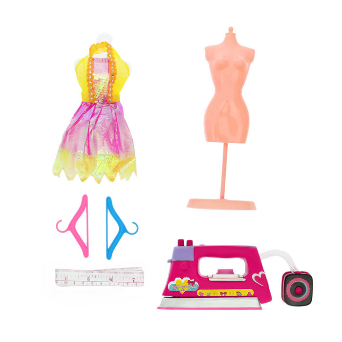 Набор для куклы «Ателье», с утюгом, цвета МИКС