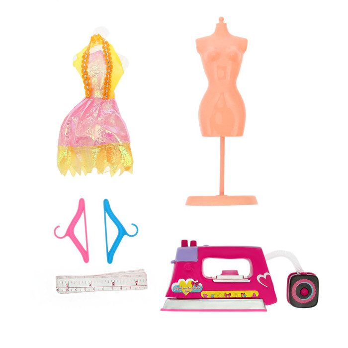Набор для куклы «Ателье», с утюгом, цвета МИКС
