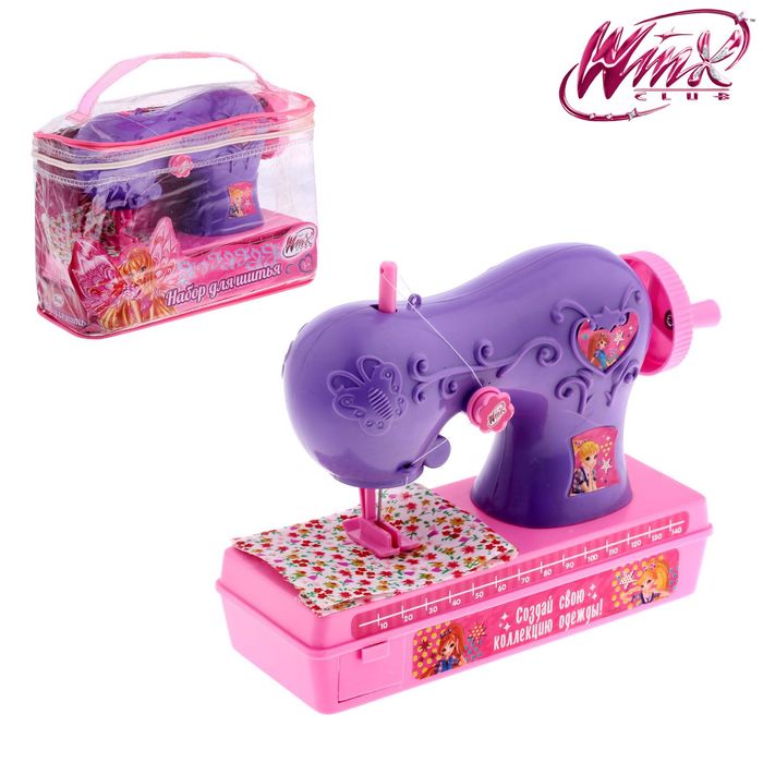 Набор для шитья "Швейная машинка", сиреневый, феи ВИНКС
