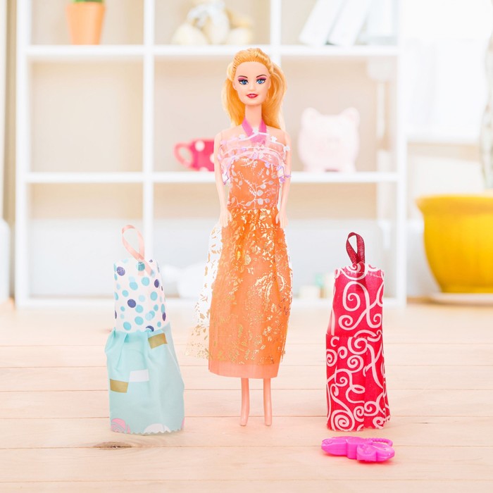 Кукла модель «Арина» с летними нарядами и аксессуарами, МИКС