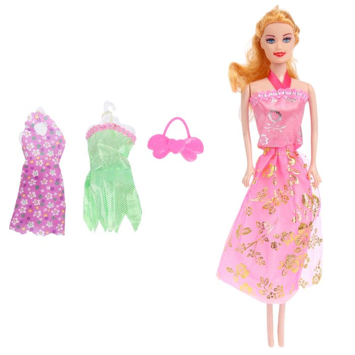 Кукла модель «Арина» с летними нарядами и аксессуарами, МИКС