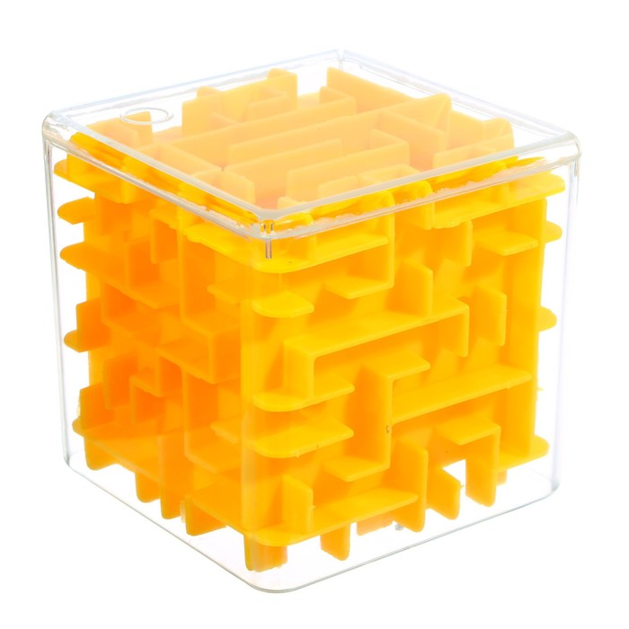 Головоломка-лабиринт "Квадрат", цвет жёлтый