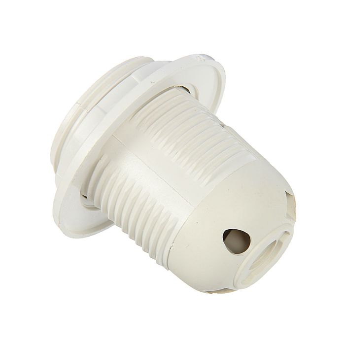 Патрон электрический, Е27, пластиковый с прижимным кольцом